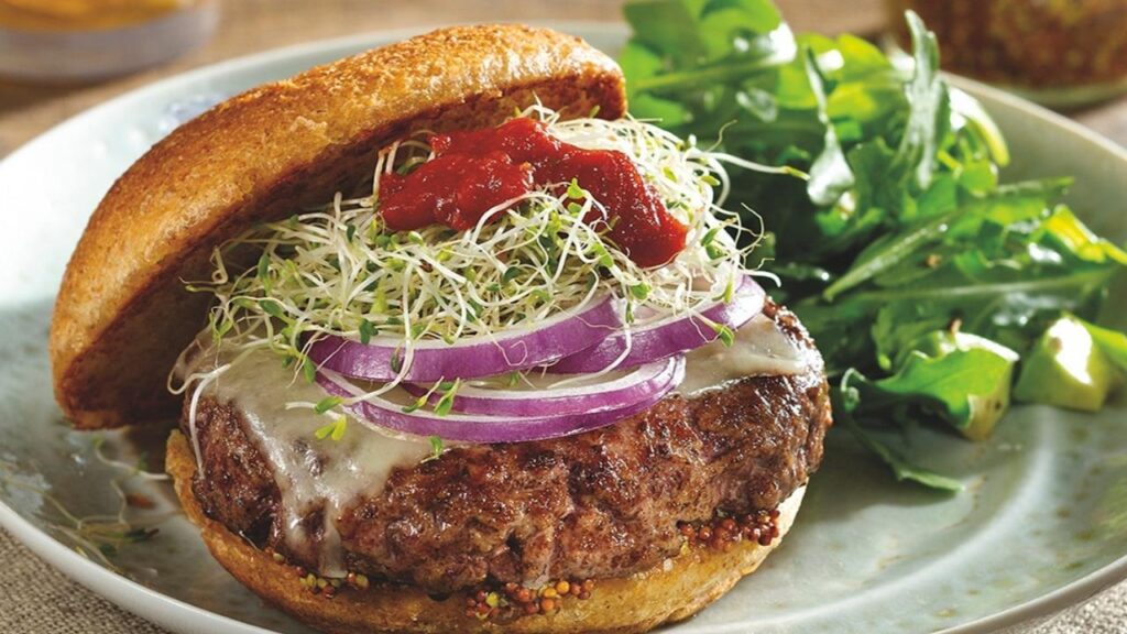 How you can customise your burger in a healthy way using healthy burger toppings like sprouts